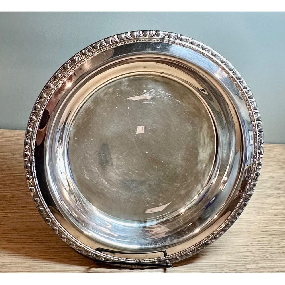 Rogers & Bro Silverplate Round Footed Bowl #1760 Vintage Serving Dish
